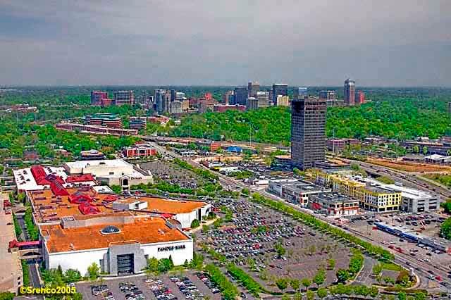 The Galleria with downtown Clayton