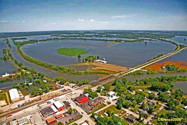 Flooded Mississippi River at Old Monroe, MO  2008